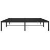 Black Metal Bed Frame 150x200 cm King Size - Elegant & Robust