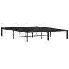 Black Metal Bed Frame 150x200 cm King Size - Elegant & Robust