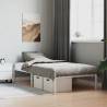 Metal Bed Frame White 107x203 cm Colour white Size 107 x 203 cm 