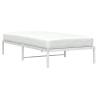 Elegant White Metal Bed Frame 107x203 cm | Hipomarket