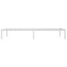 Elegant White Metal Bed Frame 107x203 cm | Hipomarket