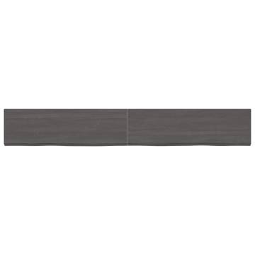 Dark Brown Solid Wood Bathroom Countertop - Stylish & Durable