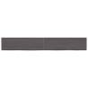 Dark Brown Solid Wood Bathroom Countertop - Stylish & Durable