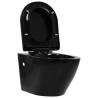 Wall Hung Rimless Toilet Ceramic Black | Upgrade Your Bathroom