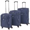 3 Piece Soft Case Trolley Set Navy Blue Colour navy blue Quantity in Package 1 Number of wheels 4 