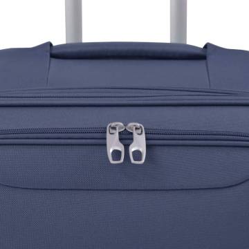 3 Piece Soft Case Trolley Set - Navy Blue | HipoMarket