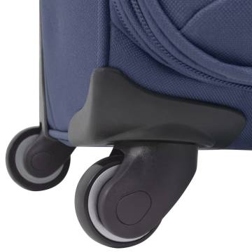 3 Piece Soft Case Trolley Set - Navy Blue | HipoMarket