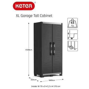 Keter Garage XL Storage Cabinet - Organize with Style