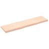 Wall Shelf 160x40x(2-6) cm Untreated Solid Wood Oak