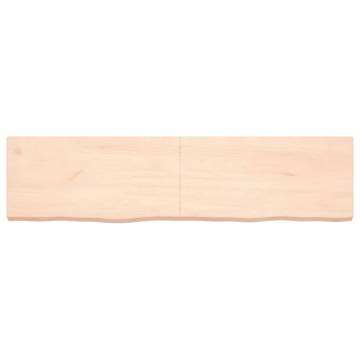 Wall Shelf 160x40x(2-6) cm Untreated Solid Wood Oak