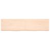 Wall Shelf 160x40x(2-6) cm Untreated Solid Wood Oak