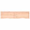 Wall Shelf 160x40x(2-6) cm Untreated Solid Wood Oak