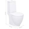 Ceramic Toilet Back Water Flow - Modern & Functional