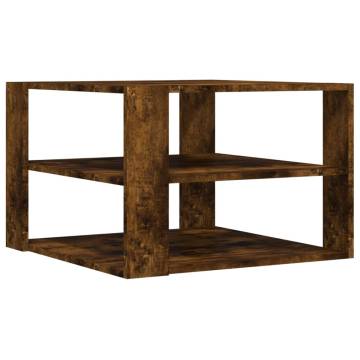 Stylish Smoked Oak Coffee Table | 59.5x59.5x40 cm