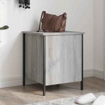 Storage Bench Grey Sonoma - Stylish & Functional Storage Solution