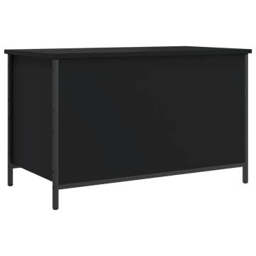 Storage Bench Black 80x42.5x50 cm | Stylish & Functional