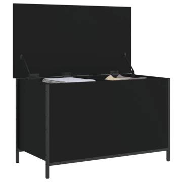 Storage Bench Black 80x42.5x50 cm | Stylish & Functional