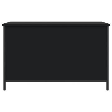 Storage Bench Black 80x42.5x50 cm | Stylish & Functional