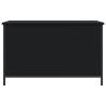 Storage Bench Black 80x42.5x50 cm | Stylish & Functional