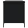 Storage Bench Black 80x42.5x50 cm | Stylish & Functional