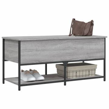 Storage Bench Grey Sonoma - Stylish & Functional Furniture