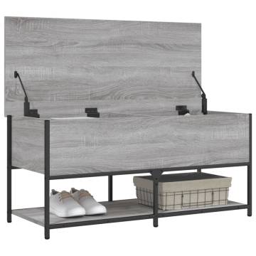 Storage Bench Grey Sonoma - Stylish & Functional Furniture