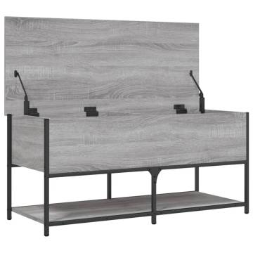 Storage Bench Grey Sonoma - Stylish & Functional Furniture