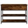 Shoe Bench Smoked Oak - Quality Engineered Wood Storage