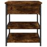 Shoe Bench Smoked Oak - Quality Engineered Wood Storage