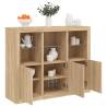 Sideboards with LED Lights 3 pcs Sonoma Oak Engineered Wood Colour sonoma oak Quantity in Package 3 