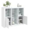 Sideboards with LED Lights 3 pcs White Engineered Wood Colour white Quantity in Package 3 