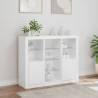 Stylish 3 pcs White Sideboards with LED Lights | Hipo Market