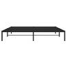 Metal Bed Frame Black 200x200 cm | Elegant & Sturdy Design