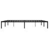 Metal Bed Frame Black 200x200 cm | Elegant & Sturdy Design