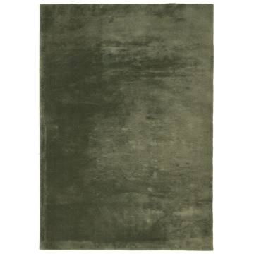 HUARTE Soft Forest Green Rug 140x200 cm - Washable & Non-Slip