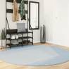 Rug HUARTE Short Pile Soft and Washable Blue Ø 200 cm Colour blue Size Ø 200 cm 