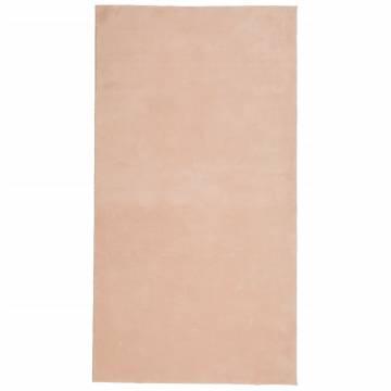 HUARTE Short Pile Soft Washable Rug 80x150 cm - Blush