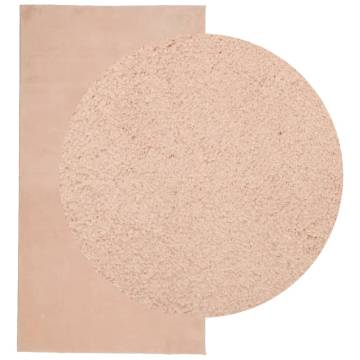 HUARTE Short Pile Soft Washable Rug 80x150 cm - Blush