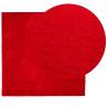 HUARTE Red Short Pile Washable Rug 120x120 cm - Soft & Durable