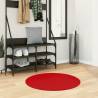 Rug HUARTE Short Pile Soft and Washable Red Ø 80 cm Colour red Size Ø 80 cm 