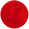 Rug HUARTE Short Pile Soft & Washable Red Ø 80 cm | HipoMarket