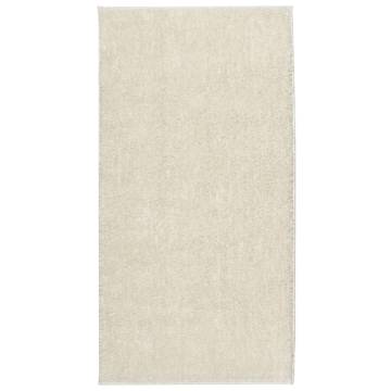 Rug ISTAN High Pile Shiny Look Cream 80x150 cm - Hipomarket