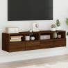 TV Wall Cabinets 2 pcs Brown Oak 60x30x30 cm Engineered Wood Colour brown oak Quantity in Package 2 Width 60 cm 