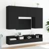 Black TV Wall Cabinet 100x30x30 cm - Stylish Storage Solution