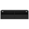 Black TV Wall Cabinet 100x30x30 cm - Stylish Storage Solution