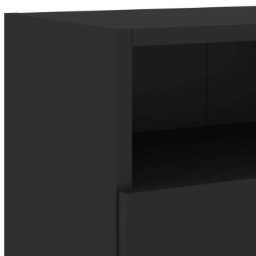 Black TV Wall Cabinet 100x30x30 cm - Stylish Storage Solution