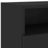 Black TV Wall Cabinet 100x30x30 cm - Stylish Storage Solution