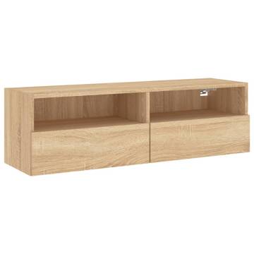 TV Wall Cabinet Sonoma Oak - Space-Saving Storage Solution