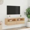 TV Wall Cabinet Sonoma Oak - Space-Saving Storage Solution