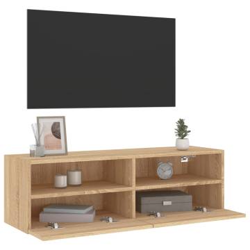 TV Wall Cabinet Sonoma Oak - Space-Saving Storage Solution